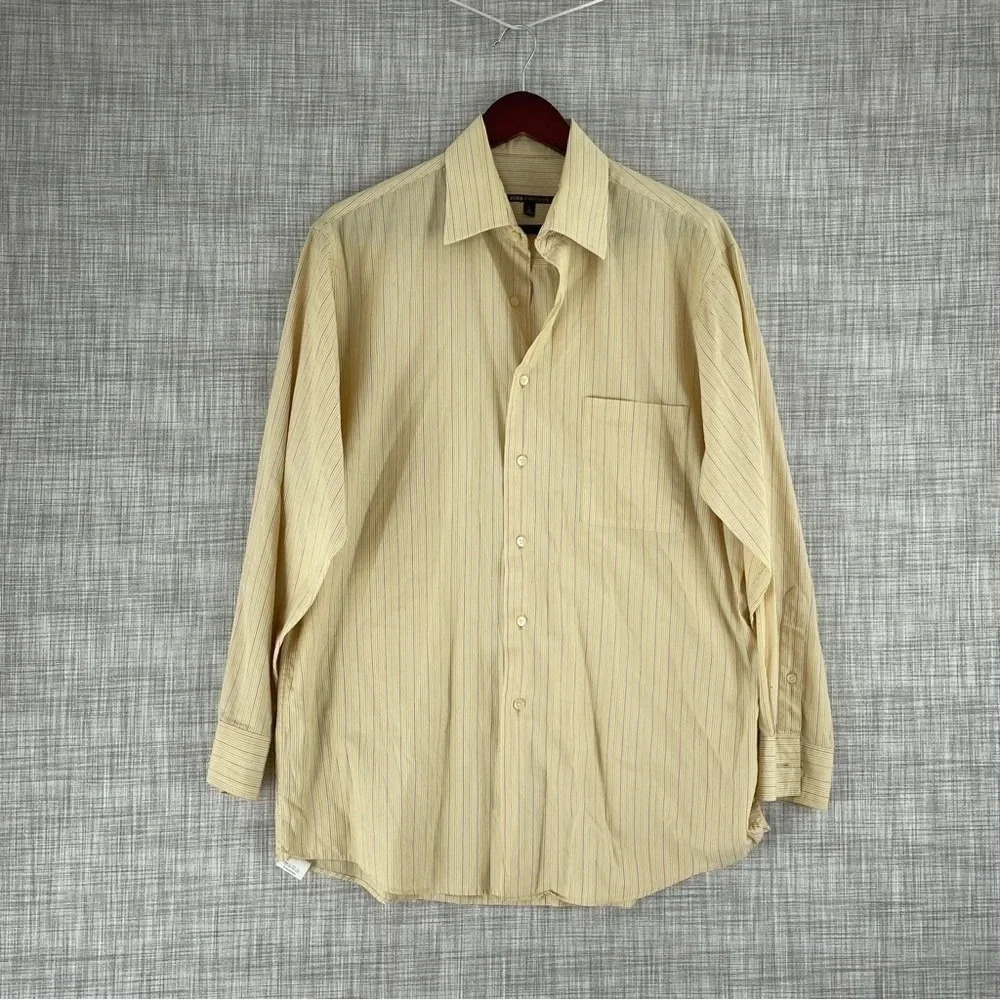 BCBG attitude Mens Size L Long Sleeve Button Down Shirt 2736